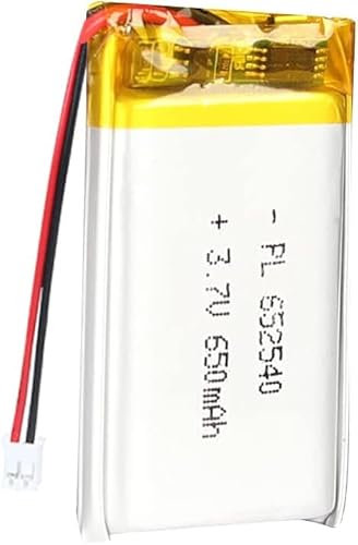 3.7V 650MAH 652540 Batterie De La Batterie LIPO Batterie De Polymère Lithium Rechargeable avec Connecteur JST