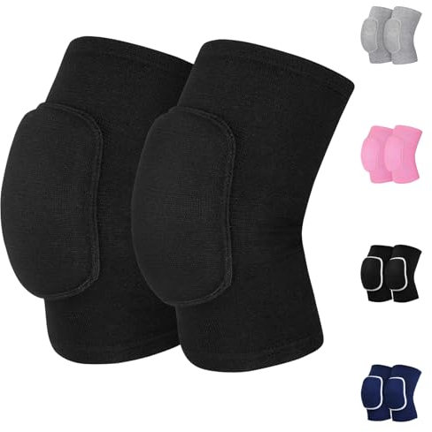 HISFFOG Ginocchiere da pallavolo per donne, uomini, giovani, ragazze, bambini, ginocchiere per pallavolo, basket, calcio, danza, yoga, tennis, corsa, ciclismo, allenamento, arrampicata, wrestling