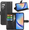 BOCTECH Funda para Samsung Galaxy A35 5G, Carcasa con Tapa Flip Case Libro de Cuero PU Piel y Silicona Suave Cartera Cover Antigolpes con Cierre Magnético, Ranura para Tarjeta y Soporte, Negro
