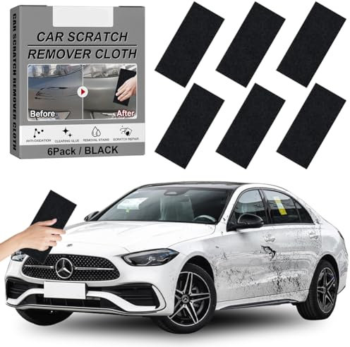 Nano Sparkle Tuch, Peelanmall 6 Stück Auto Kratzer Reparatur Magic Cloth, Nano Sparkle Reinigungstuch, Mehrzweck Autolack Poliertuch Reparatur von leichten Kratzfarben, Wasserflecken, Autoreinigung