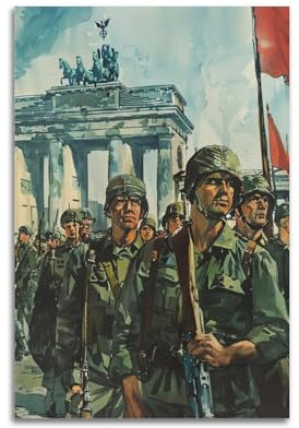 FYRCO Poster, Motiv: Vintage-Krieg, amerikanische Soldaten, Blackhorse-Regiment, 2, dekoratives Gemälde, Leinwand-Poster, 30 x 45 cm