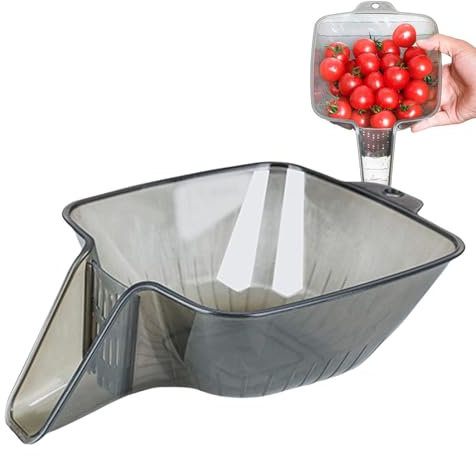 Drainage Basket Funnel, Multifunctional Drain Basket, Kitchen EssentialsDrainage Basket, Multi Functional Drain Basket, Strainer Basket Drain Bowl with Funnel for Vegetables, Pasta