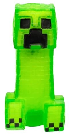 Figura El�stica - GOO JIT ZU - Creeper de Minecraft - 11 cm - Textura El�stica - 3x El�stico