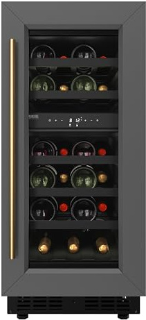 KoolMore KM-CW28DZ-BPR Reserve 15 in. Under-Counter Panel Ready Dual Zone Built-in Wine Cooler with Black Shelves and 23 Bottle Capacity