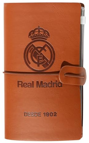 Grupo Erik Real Madrid Reisetagebuch | PU-Leder-Notizbuch, Tagebuch, Reise-Notizbuch, Reisezubehör, Reisegeschenke, Reisegeschenk, coole Geschenke, Fußball-Geschenke