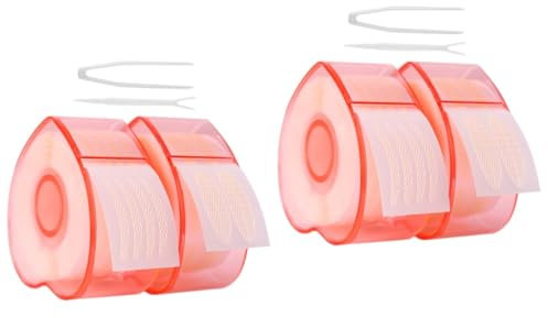 WOONEKY 4 Rollen Doppelter Augenlidaufkleber Griffband Schmales Lidband Selbstklebende Eye-lifting-streifen Eye-lifting-tape Lidband Für Geschlossene Augen Buchband Doppeltes Augenlidband