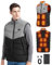 BEKOMIYA Heated Gilet for Men with 16000mAh 7.4V Power Bank, Lightweight Heated Jacket, USB Electric Jacket with 3 Temperature Levels, Winter Thermal Vest for Outdoor, Camping