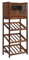 Barregale, Weinschränke, Weinregalschränke, Weinschrank mit weniger Getränkehalter aus Stahl, Restaurant, kleines Weinregal aus Holz, Wohnzimmer, 53 x 33 x 130 cm, Weinschrank, Barschrank/Boden-Barsch