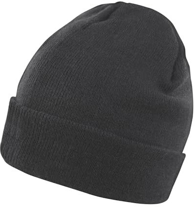 GIDUTEX Strickmütze Wintermütze Wasserabweisende Skimütze Unisex (Black)