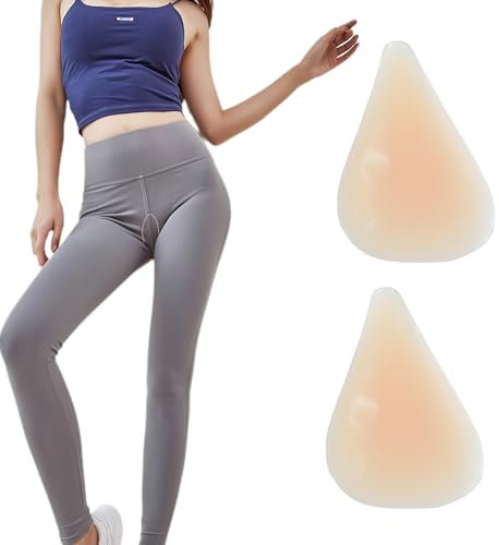 QIUMING Cameltoe Einlage Camel Toe Slip Camel Toe Concealer Selbstklebender Silikonschutz Unsichtbar, wiederverwendbar Für Damen Badeanzug, Strumpfhose, Yogahose, Bikini(Silikon, tropfenförmig)