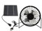Solarlüfter für Outdoor, 5W Solarantriebslüfter USB Abluftventilator Outdoor -Beatmungsgerät 360 Grad Einstellbare Solarpanel Gewächshaus -Lüfter für Greenhouse Chicken Coop