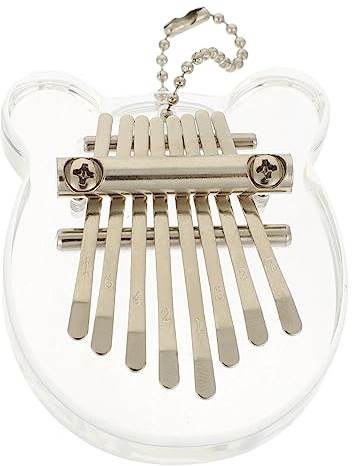 VINTORKY Tragbares 8-Tasten Kalimba Daumenklavier aus Langlebigem Material für Anfänger Fingerklavier für Musikauftritte und Entspannung