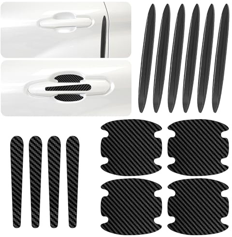14PCS Handle Paint Guard Anti-Collision Strips, Car Door Edge Protector | Edge Protector, Scratch Stickers, Universal Black Protection Set for Side Panels, Seals, Exterior Trim. Easy to use.