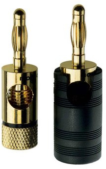 In-akustik Premium Multicontact Bananastecker 4er Set