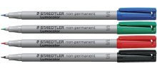 STAEDTLER MARS Folienstift Lumocolor B nonpermanent schwarz