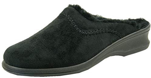 Rohde Farun, Damen Warm gefüttert Pantoffeln Hausschuhe, Schwarz (Schwarz 90), 38 EU (5 UK)