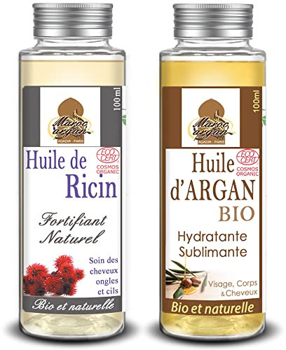 Pflege sublime Haar - Arganöl und Rizinusöl - Wachstum und Glanz der Haare - 200ml