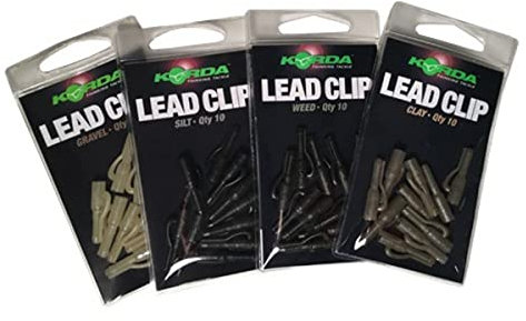 Korda Lead Clips 10 Stück Clay