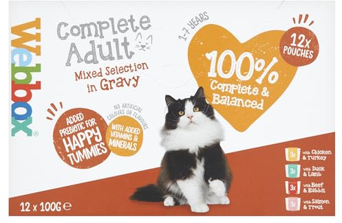 Webbox Cats Delight Complete Pouch Selection in Gravy, 12 x 100g