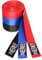 Gürtel Itaki in Satin, Osten Sport, OS 28, rot, 4