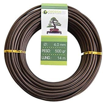 Filo di Alluminio ramato (Alluminio-ramato) Geotools 4,0 mm per Bonsai, 500 gr, 14 m