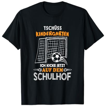 Tschüss Kindergarten Einschulung Fußball Jungen T-Shirt T-Shirt