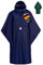 HOCK Regenponcho Extra Lang mit Kapuze - 100% wasserdicht - leichter Regenmantel Wandern für Damen & Herren - Regencape (blau, S/M)