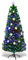 DREAMADE Sapin de Noël Artificiel avec Flocon de Neige 90CM/120CM/150CM/180CM, avec Lampes à LED et Etoile au Sommet d’Arbre, Pieds en Fer et Feuilles en PVC, Décoration pour Noël Vert (150cm)