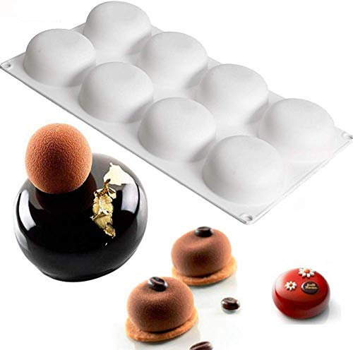 DUBENS 8 Loch Runde Silikon Kuchen Form Niedliche Für küche Mousse Schokolade Mould Gelee Kreative Dekorative Backen Werkzeuge Kuchen Accessiores