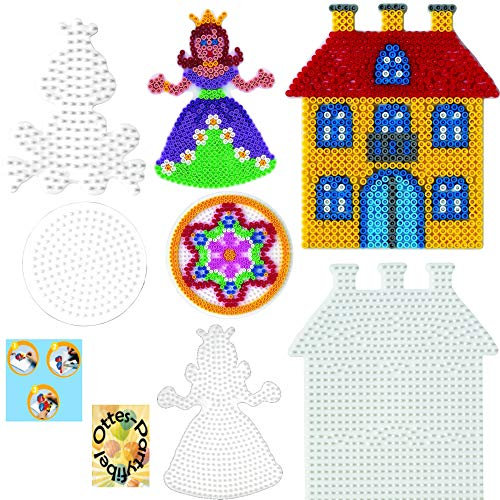 HHO HAMA Bügelperlen-Bastel-Set midi-Stift-Platten-Set midi Märchenwelt Froschkönig + Prinzessin + Kugel + Schloss #5