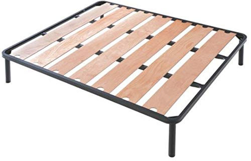 EVERGREENWEB Lattenrost 120x200 mit Breiten DAUBEN aus Buchenholz, Orthopädisch mit 4 abnehmbaren Füßen, Verstärkte Tragstruktur aus Eisen, Für alle Typen von Betten und Matratzen | Lime