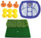 VICASKY 1ensemble Set De Pratique Net Pad pour Entraînement Intérieur Au Golf Filet Portable avec Tapis De Tee Et Balles PU pour Débutants Et Amateurs