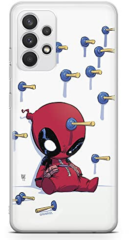 Ert Group custodia per cellulare per Samsung A32 4G LTE originale e con licenza ufficiale Marvel, modello Deadpool 005 adattato in modo ottimale alla forma dello smartphone, custodia in TPU