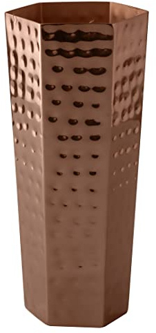 Decorative Hand Hammered Artisan Vase |Design Flower Vase | Living Room Décor | Modern Home | Table Centerpiece | Stylish Gift Box | Copper
