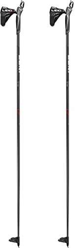LEKI XTA Track Langlaufstöcke, Dark Anthracite-White-red, 120CM