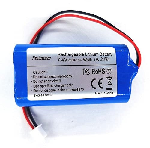 7,4 V 2600 mAh Batterie ricaricabili agli ION al litio con connettore xh2,54-2p per elettronica, illuminazione, attrezzatura 7,4 V Batteria