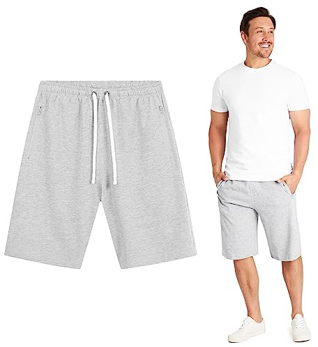 CityComfort Mens Shorts Soft Breathable Lounge Wear Activewear Shorts Zipped Pockets for Sports Summer Gym Running Work