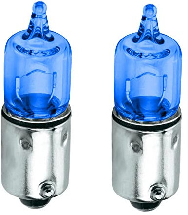 cyclingcolors 2x glühbirne 12V 10W BA9S blau glühlampe birne auto motorrad scheinwerfer