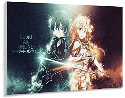 Puzzle 1000 Teile für Erwachsene, Puzzle Anime Sword Art Online,Puzzle Teenager Jungen Mädchen Puzzle for Teen Lernspiel Holiday Challenging Puzzle(50x70cm-s197x
