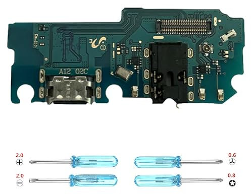 iYAiYO Conector Dock para Samsung A12 SM-A125F/DSN, SM-A125F/DS, SM-A125F, SM-A125M, SM-A125U, conector de carga de muelle de repuesto con herramienta de instalación