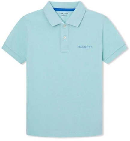 Hackett London Herren Hackett Swim Polo, Blue (Lt Aqua), 13 Years