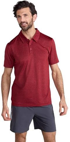 Mountain Warehouse Deuce IsoCool Men’s Short Sleeve Polo Active Red XL
