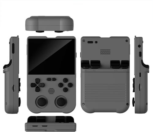 WUBA XU10 Handheld Game Console, 3.5-inch IPS Screen 64G Retro Portable Handheld Games Consoles with 10000+ Games, 3000mAh Battery, Open Source System, Support 20 Emulators Portable Games