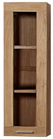 Teako Design Badezimmerschrank Lerum Teak Massivholz hängend, Hängeschrank, Badezimmermöbel, Bademöbel Holz, Eleganter Badschrank, Teakholz-Badezimmergestaltung, Badezimmer, Größe: 110 cm