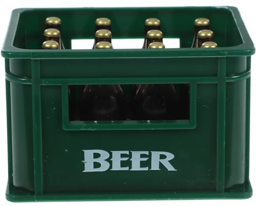 ibasenice Kreative Mini Bierkiste Statue Kasten Mini-Bierimitat Kill-Team Bier Eimer puppenstubenmöbel Dollhouse Furniture Mini-Weinflaschen für Gefälligkeiten Mini-Zubehör für Puppen Modellieren