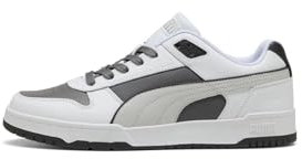 PUMA Unisex RBD Game Low Sneaker, COOL Dark Gray-Flat Dark Gray White, 40.5 EU