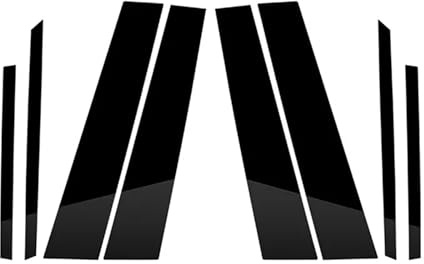 VAKIRA 8 pièces de pilier de fenêtre de voiture, couverture de garniture de porte, for BMW X3 F25 2011 2012 2013 2014 2015 2016 2017, accessoires pièces extérieures automobiles Moulures décoratives de