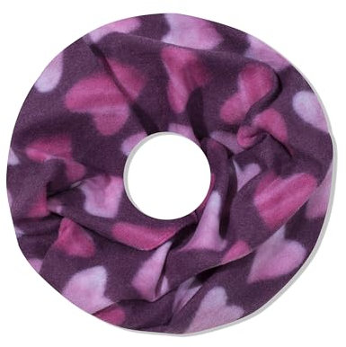 irisaa Damen Schal, Loop Schlauchschal leichter mit Leopard Muster, Halstuch Rundschal Loopschal für Frühling Herbst Ganzjährig, Schals Farbe 2019:Magenta Herz