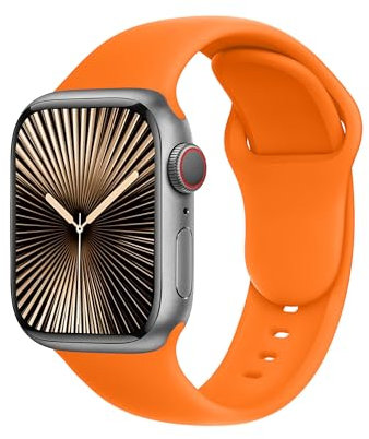 C1B Armband für Armband apple watch 49mm 46mm 45mm 44mm 42mm 41mm 40mm 38mm ultra 2 apple watch cinturino series 10 9 8 7 6 5 4 3 2 1 originale acciaio sport in colore Orange