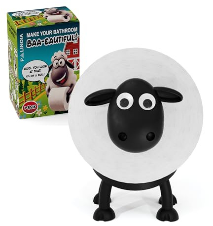 Black Sheep Toilet Paper Holder - Whimsical Free-Standing Bathroom Accessory - Durable Roll Organizer - Playful Tissue Storage - Charming Bathroom Enhancement - Pack of 3 (1)